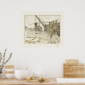 From the Quai de Passy, in the Rain Poster (Küche)