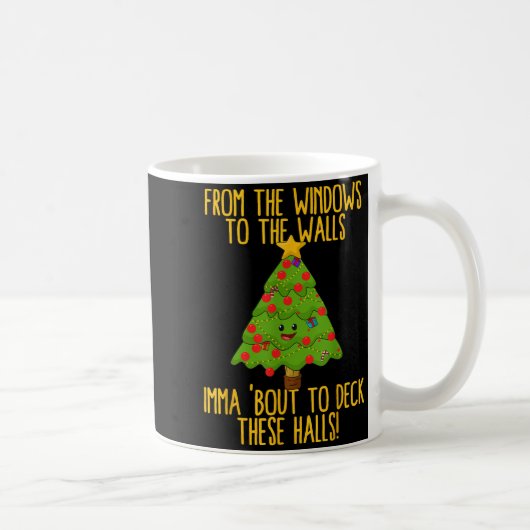 From The Window To The Wall Christmas Tree Em Xmas Kaffeetasse (Rechts)