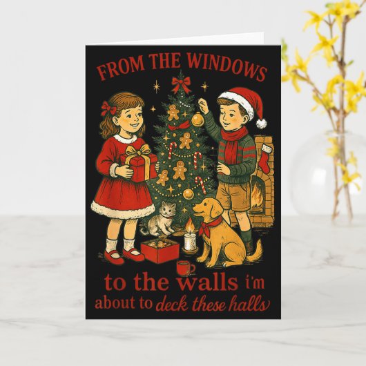 From The Windows To The Walls Christmas Fun Karte (Gelbe Blume)