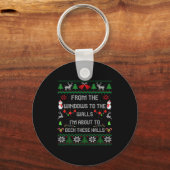 From The Windows To The Walls Deck These Halls Fun Schlüsselanhänger (Vorderseite)