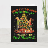 From The Windows To The Walls Funny Christmas Tree Karte (Vorderseite)