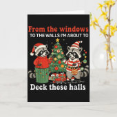 From The Windows To The Walls I'm About To Raccoon Karte (Gelbe Blume)