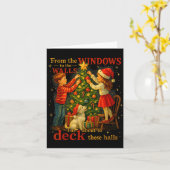 From The Windows To Walls Deck These Halls Christm Karte (Gelbe Blume)