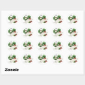 From To Holly Berries Merry Christmas Sticker (Blatt)