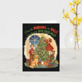 From Windows To The Walls Deck These Halls Gift Karte (Gelbe Blume)