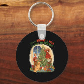 From Windows To The Walls Deck These Halls Gift  Schlüsselanhänger (Vorderseite)