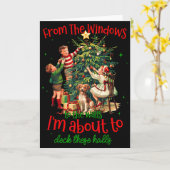 From Windows To Walls Im About To Deck These Halls Karte (Gelbe Blume)