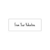From Your Valentine Casual Handwriting Font Text Permastempel (Design)