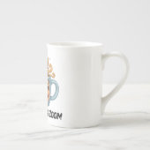 From Zzz to Zoom" T-Shirt - Coffee Mug Face  Porzellantasse (Rechts)