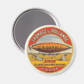 Fromage de Hollande Gouda Käse - Etikett Magnet (Vorderseite/Rückseite)