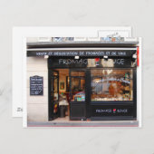 Fromage Rouge ~ Käse und Wein Paris Postkarte (Vorne/Hinten)