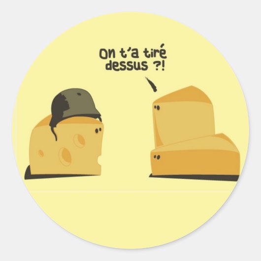 FromageATrous Runder Aufkleber (Vorderseite)