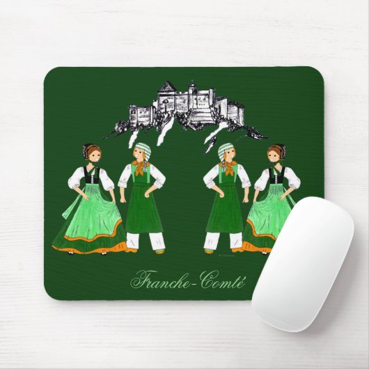 Fromagers de Franche-Comté, Frankreich Mousepad (Mit Mouse)