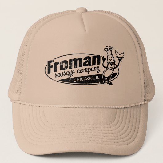 Froman Wurst Co Chicago Illinois Truckerkappe (Vorderseite)