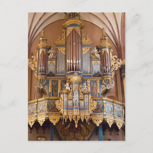 Frombork Cathedral organ postcard Postkarte (Vorderseite)