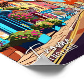 Frome England Art Vintage Travel Illustration Poster (Ecke)