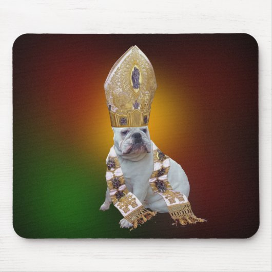 Frommes Bulldogge mousepad (Vorne)