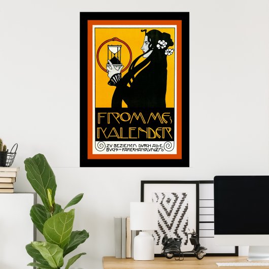 Fromme's Calendar ~ Vintage Werbung Poster (Heimbüro)