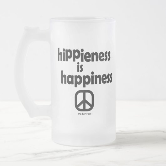 Frömmigkeit ist Glück Mattglas Bierglas (Links)