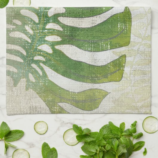 Frond III Geschirrtuch (Gefaltet)