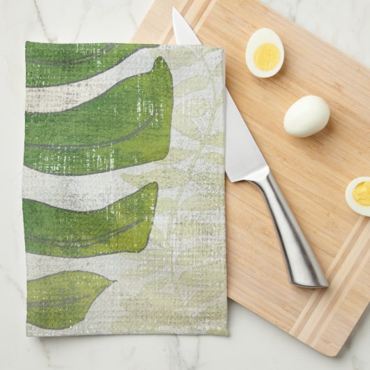 Frond III Geschirrtuch (Viertel Falte)