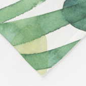 Frond Waltz - Blätter "Palm Frond" Fleecedecke (Ecke)