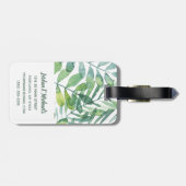 Frond Waltz - Blätter "Palm Frond" Gepäckanhänger (Rückseite horizontal)