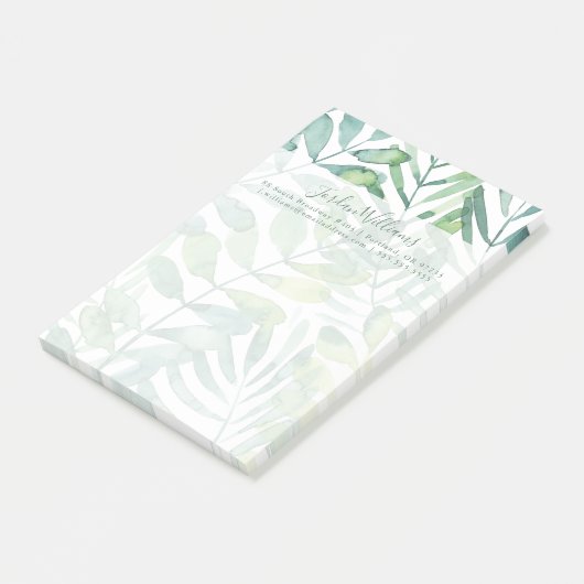 Frond Waltz - Blätter "Palm Frond" Post-it Klebezettel (angewinkelt)