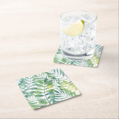 Frond Waltz - Blätter "Palm Frond" Rechteckiger Pappuntersetzer (Vor Ort)