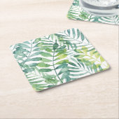 Frond Waltz - Blätter "Palm Frond" Rechteckiger Pappuntersetzer (angewinkelt)