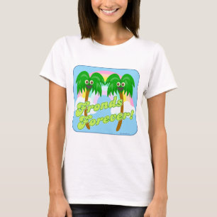 Fronds Forever Niedlich Cartoon Tree Slogan T-Shirt
