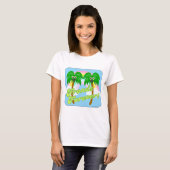 Fronds Forever Niedlich Cartoon Tree Slogan T-Shirt (Vorne ganz)