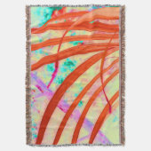 Fronds Go Red Decke (Vorderseite Vertikal)