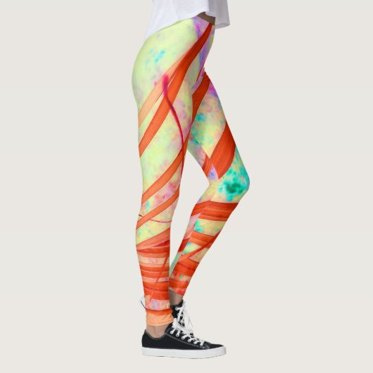 Fronds Go Red Leggings (Rechts)