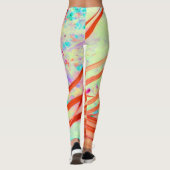 Fronds Go Red Leggings (Rückseite)