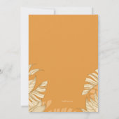 Fronds Sommerliche Party Einladung (Rückseite)