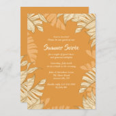 Fronds Sommerliche Party Einladung (Vorne/Hinten)