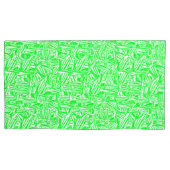 Fronhas, traços verde e brancos sem padrão visível kissenbezug (Vorderseite-Links)