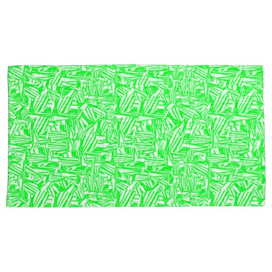 Fronhas, traços verde e brancos sem padrão visível kissenbezug (Vorderseite-Rechts)