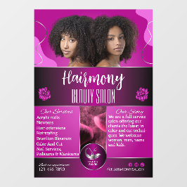 Front American Beauty Salon Fensteraufkleber