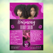 Front American Beauty Salon Fensteraufkleber (Blatt 3)