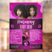 Front American Beauty Salon Fensteraufkleber (Blatt 2)