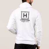 Front And Back Custom Text Hoodie (Rückseite)