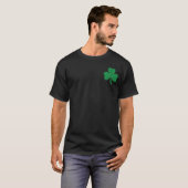 (Front and Back) US American Flag Shamrocks T-Shirt (Vorne ganz)