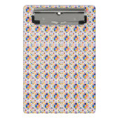 Front and back view of a clipboard with a vibrant mini klemmbrett (Vorderseite)