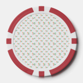 Front and back view of a poker chip 