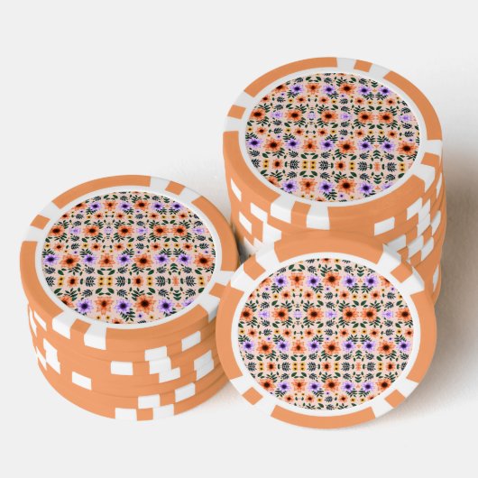 Front and back views of a poker chip  (Stapel)
