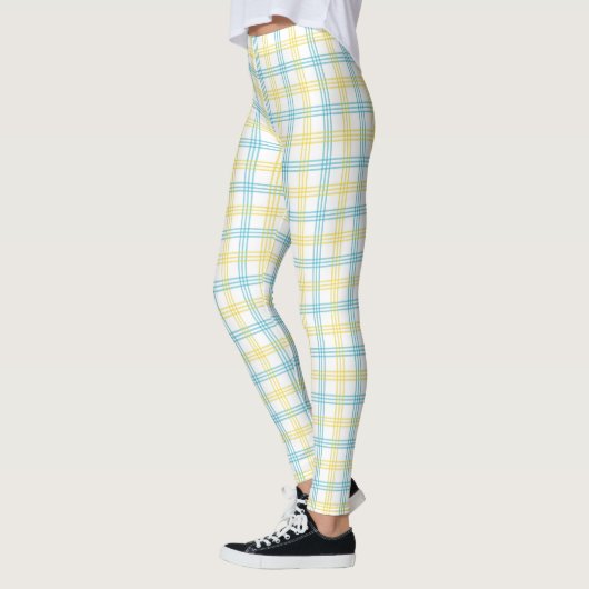 Front and back views of plaid leggings (Links)