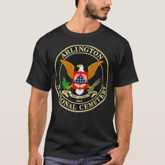 FRONT & BACK Arlington National Friedhof Zip T-Shirt