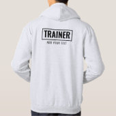 Front & Back Both Sided Print Mens Trainer Ash Hoodie (Rückseite)